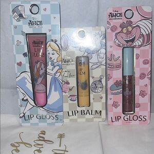 Disney Alice in Wonderland Lip Gloss and Lip Balm Set